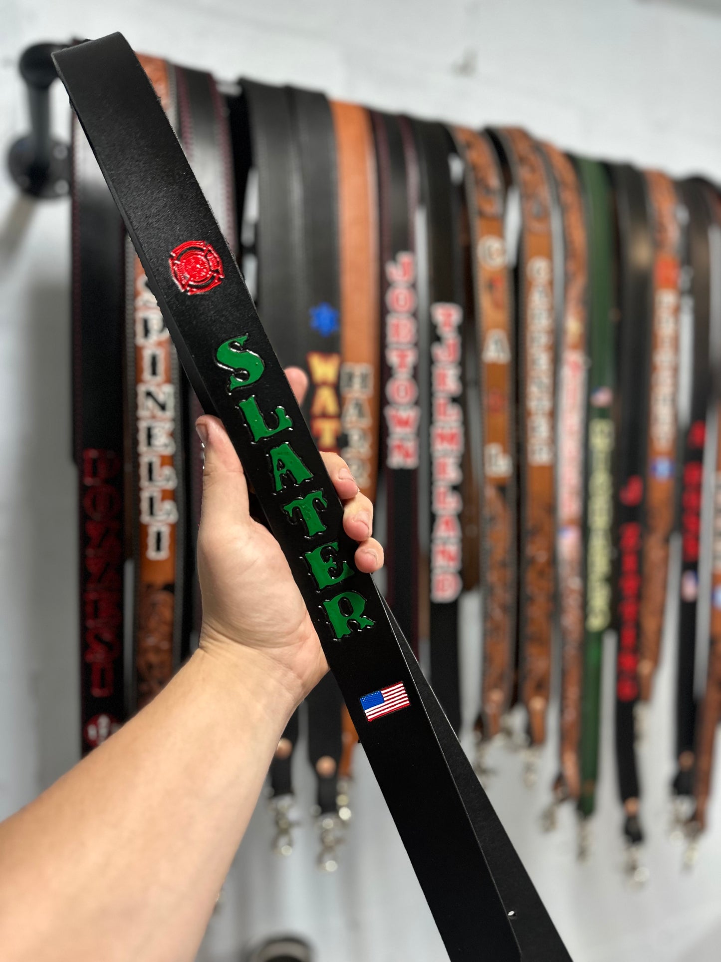 SEMI PRO” CUSTOM LEATHER RADIO STRAP