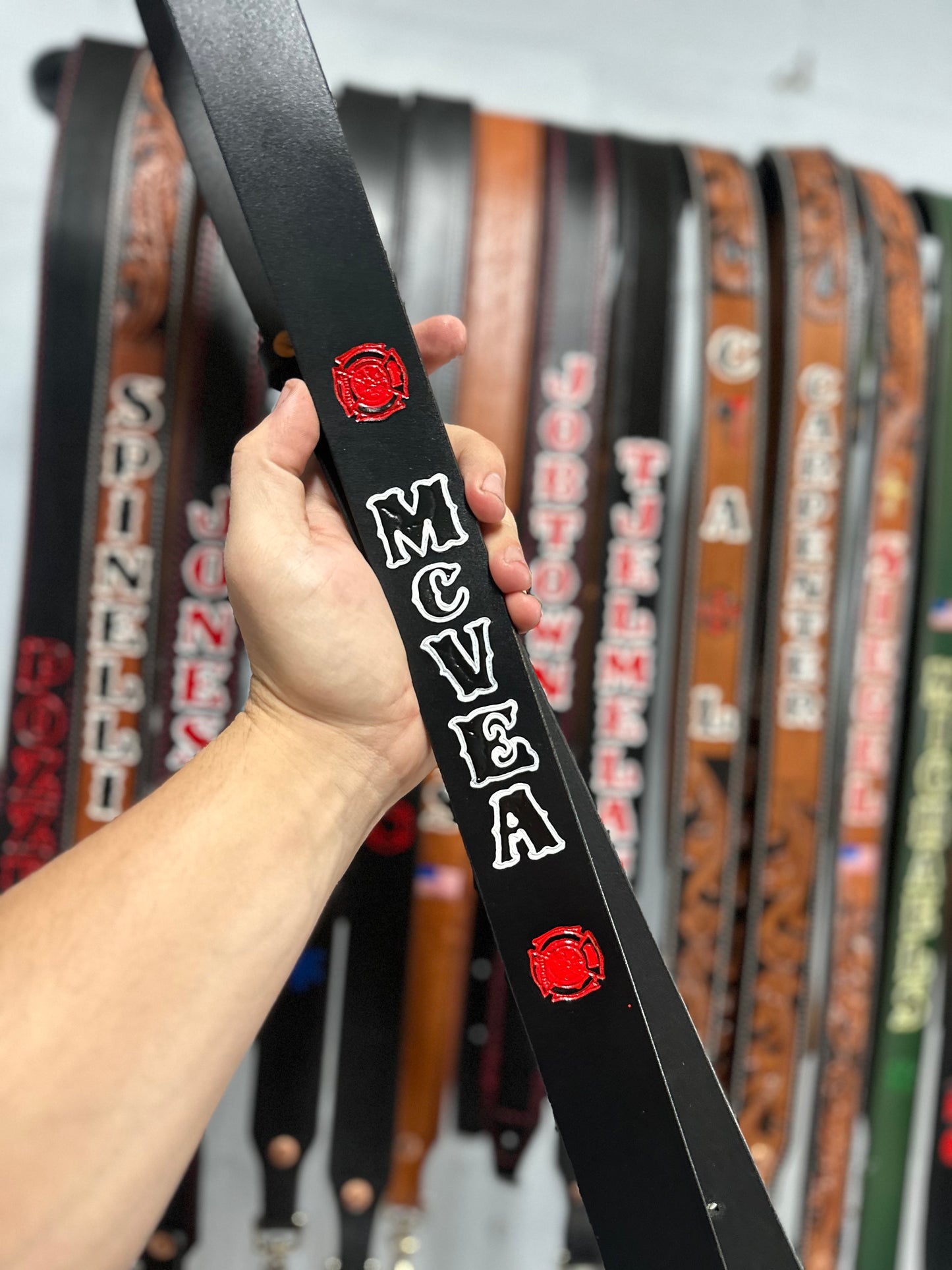 SEMI PRO” CUSTOM LEATHER RADIO STRAP