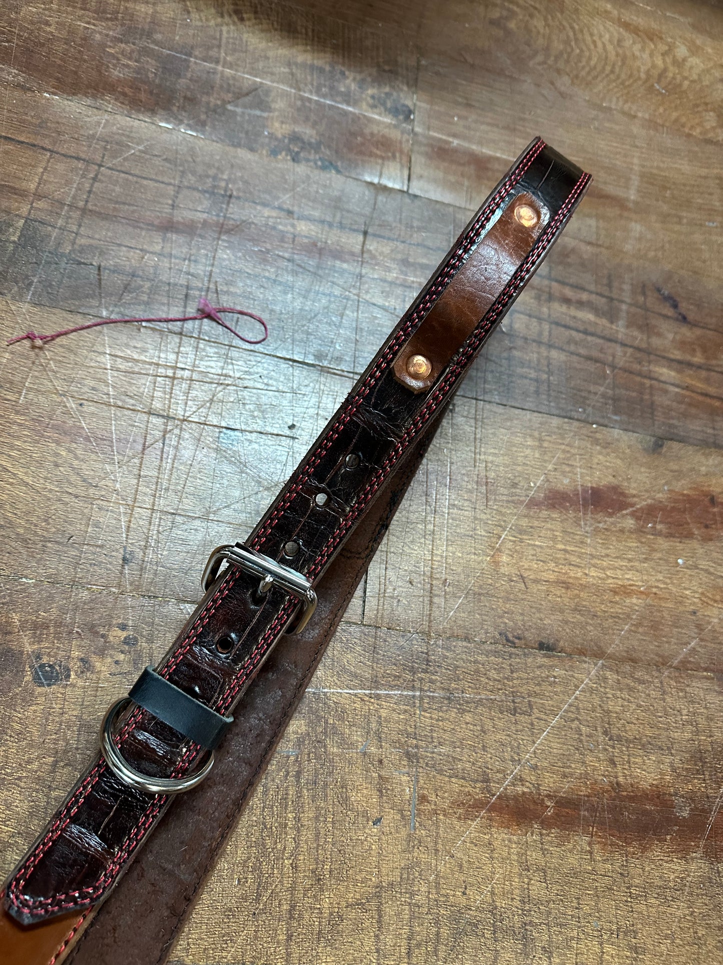 Genuine American Alligator Radio strap Set