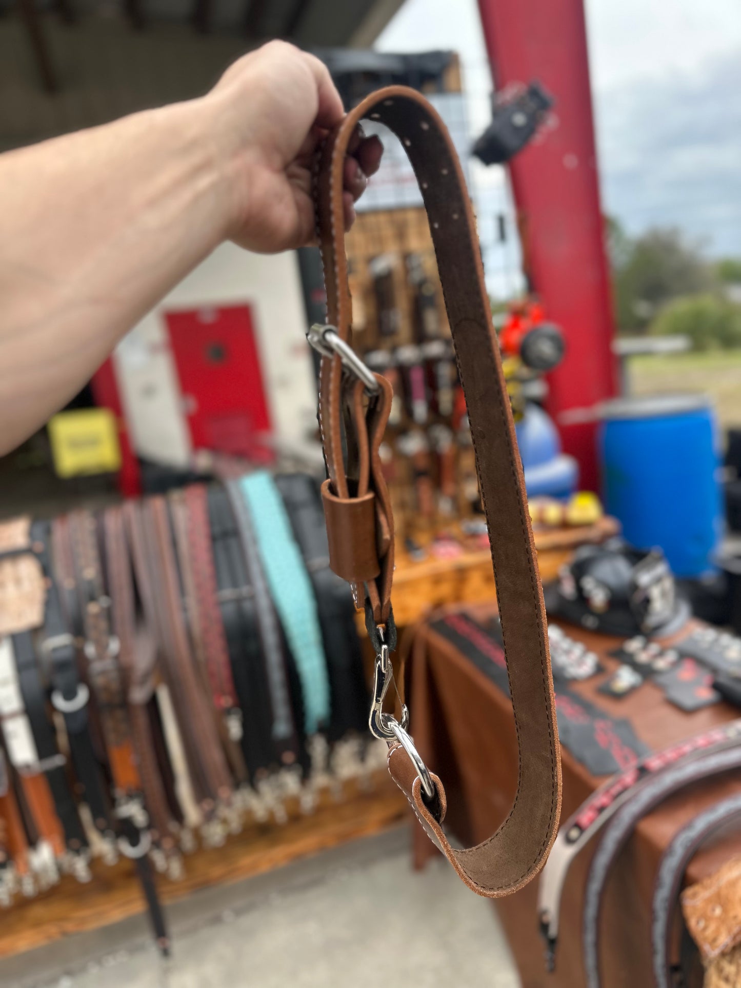 BROWN LEATHER - TRUCK BELT