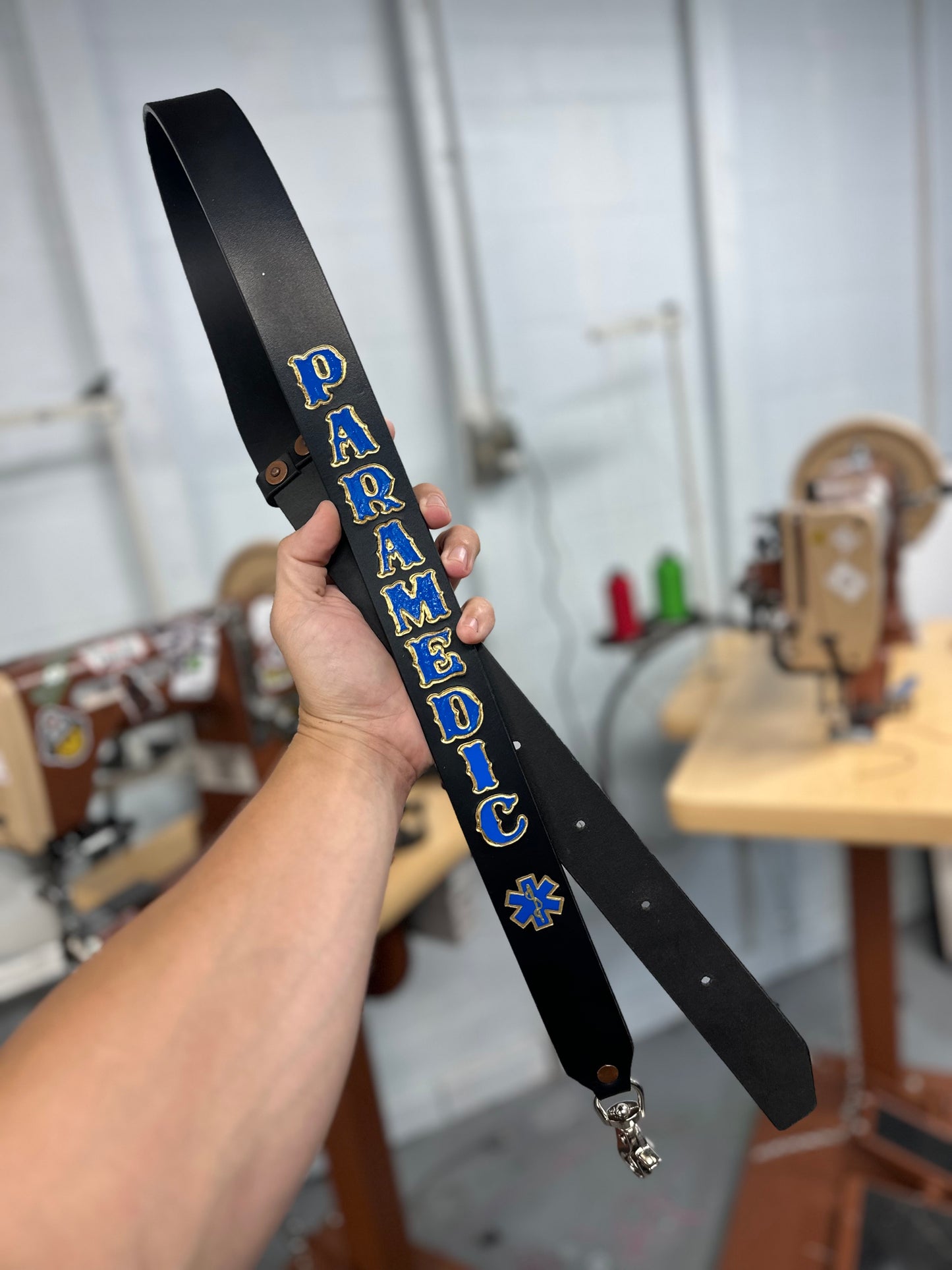 “SEMI PRO” CUSTOM LEATHER RADIO STRAP