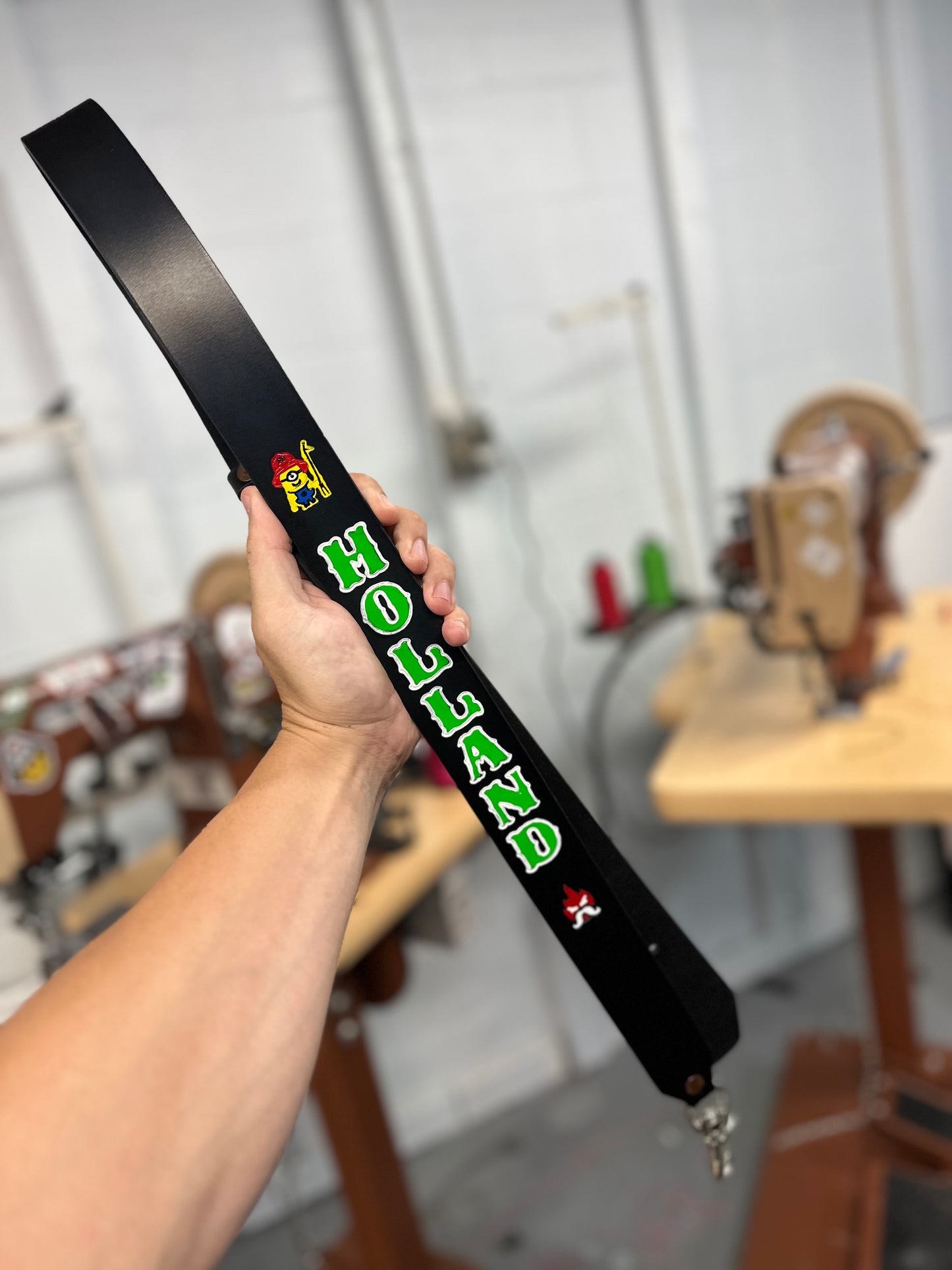 “SEMI PRO” CUSTOM LEATHER RADIO STRAP