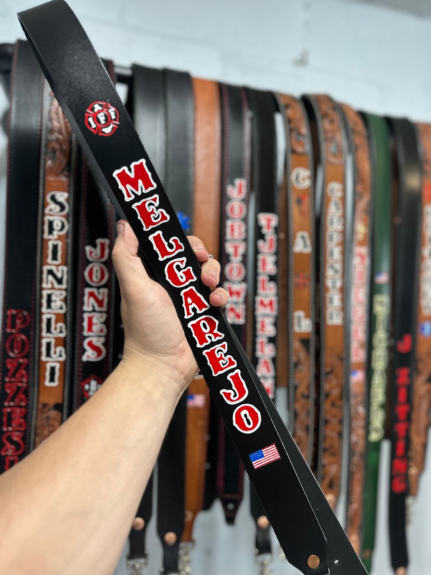 SEMI PRO” CUSTOM LEATHER RADIO STRAP