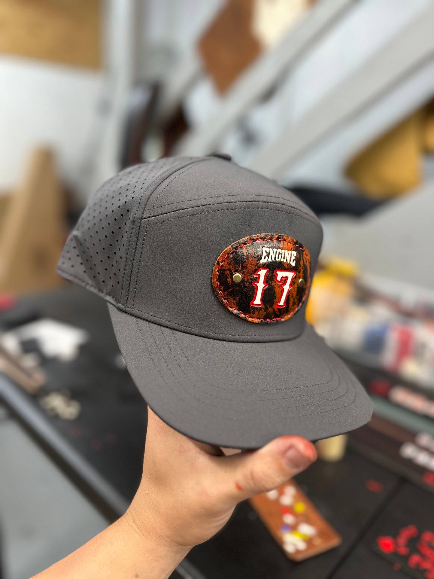 Custom Leather Patch Hats
