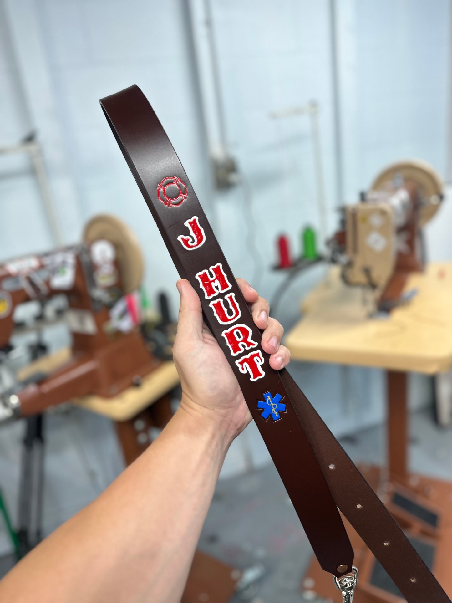 “SEMI PRO” CUSTOM LEATHER RADIO STRAP
