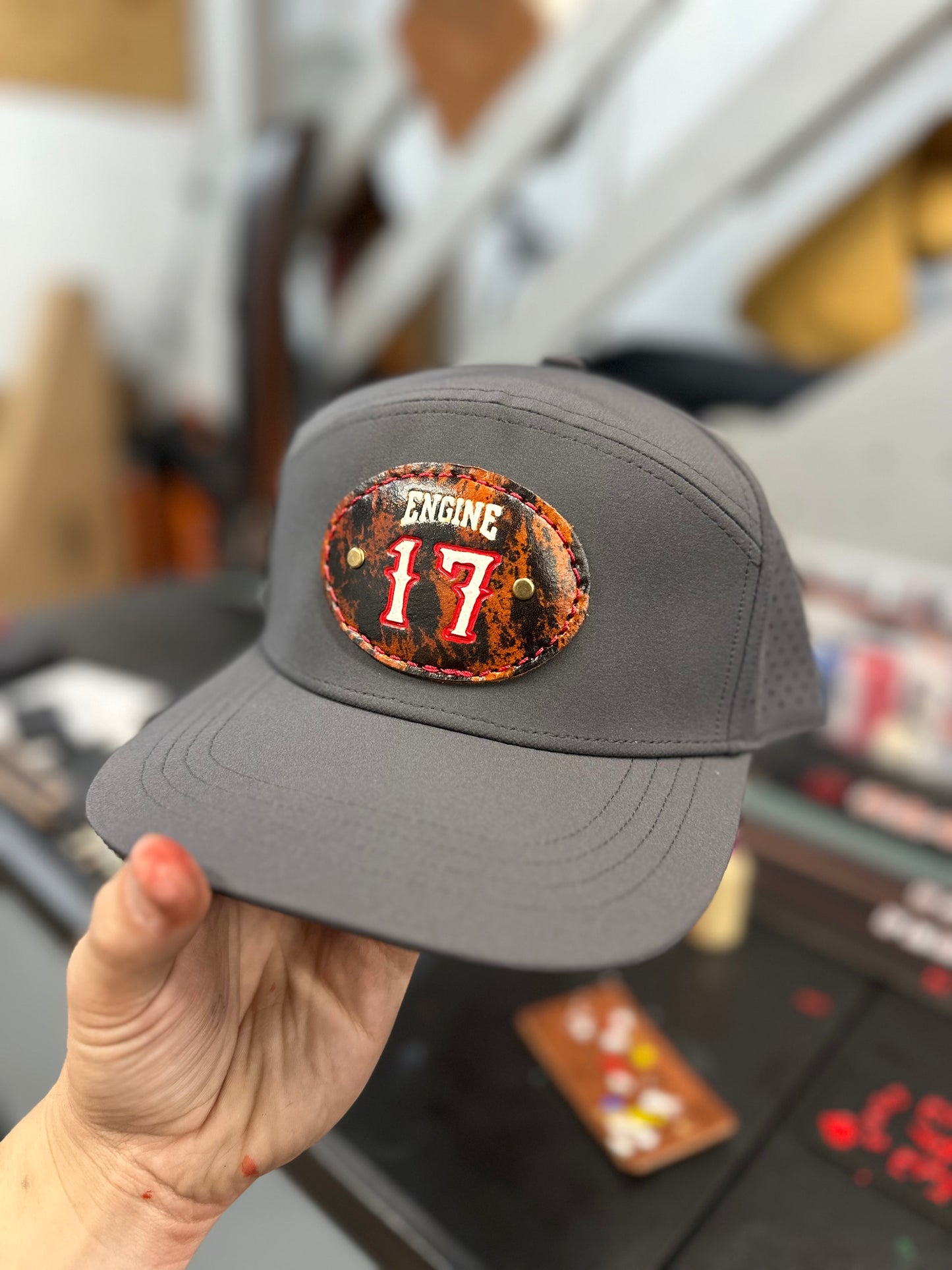 Custom Leather Patch Hats