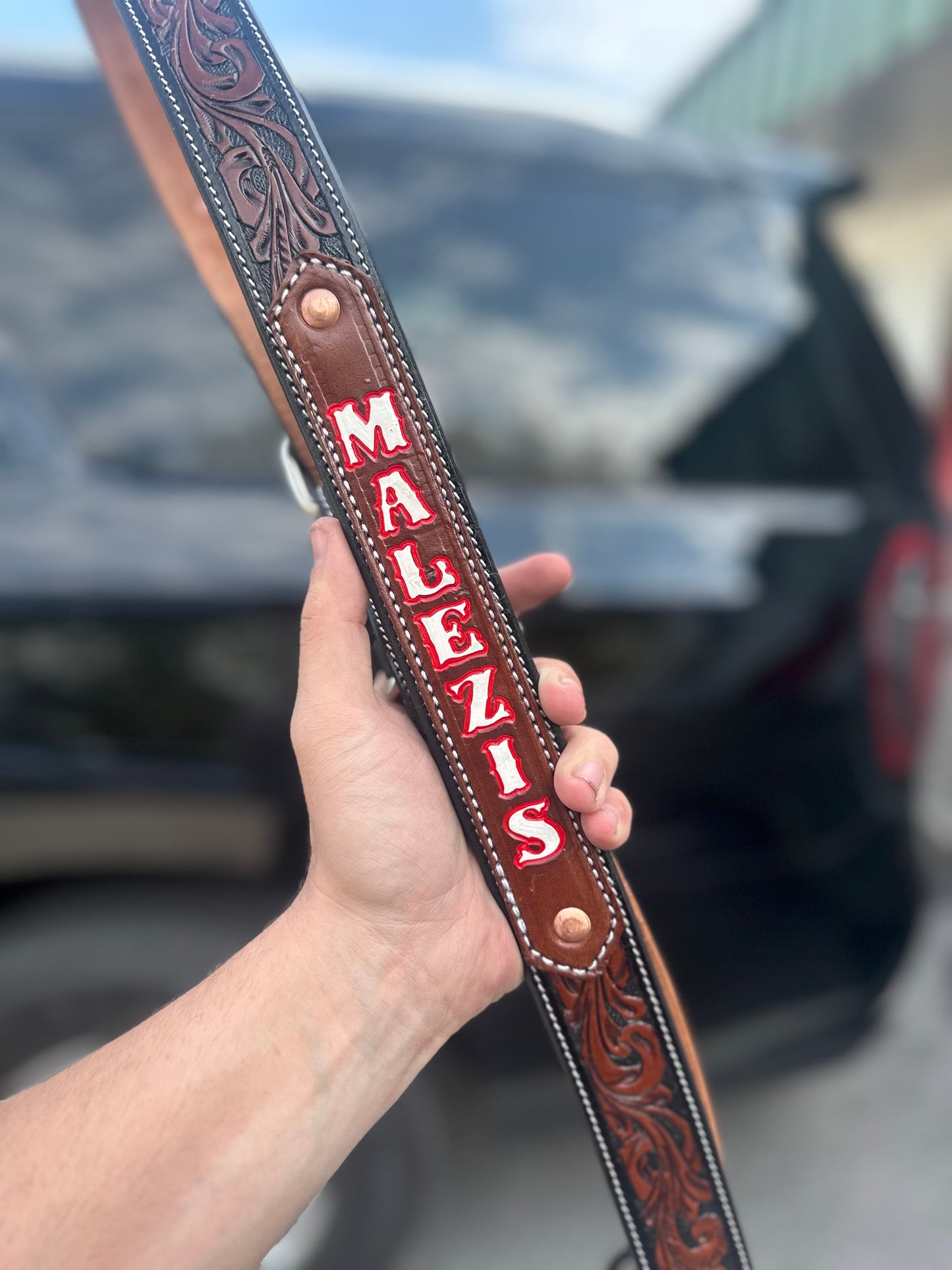 “NEW” TOOLED CUSTOM RADIO STRAP SET