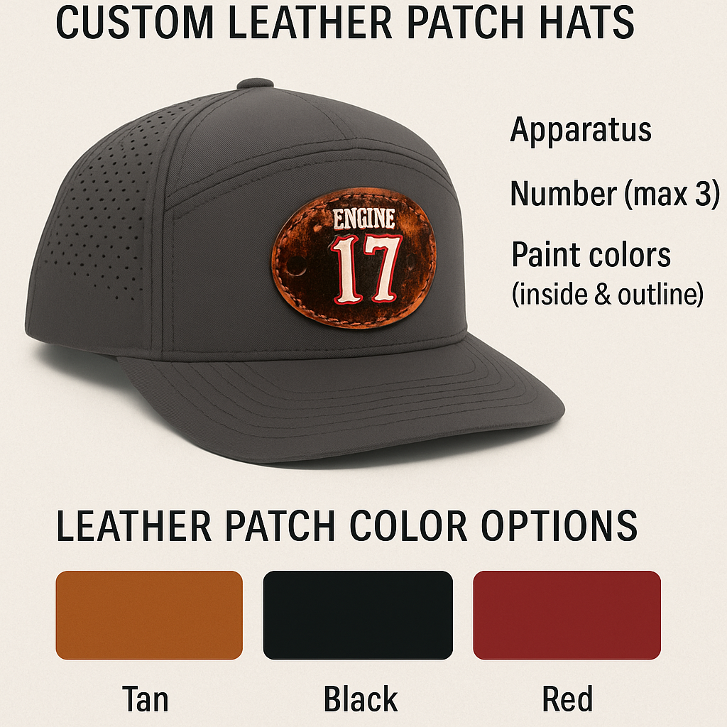 Custom Leather Patch Hats