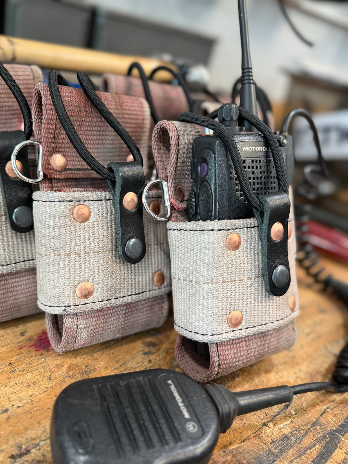 Genuine Fire Hose Radio Holder
