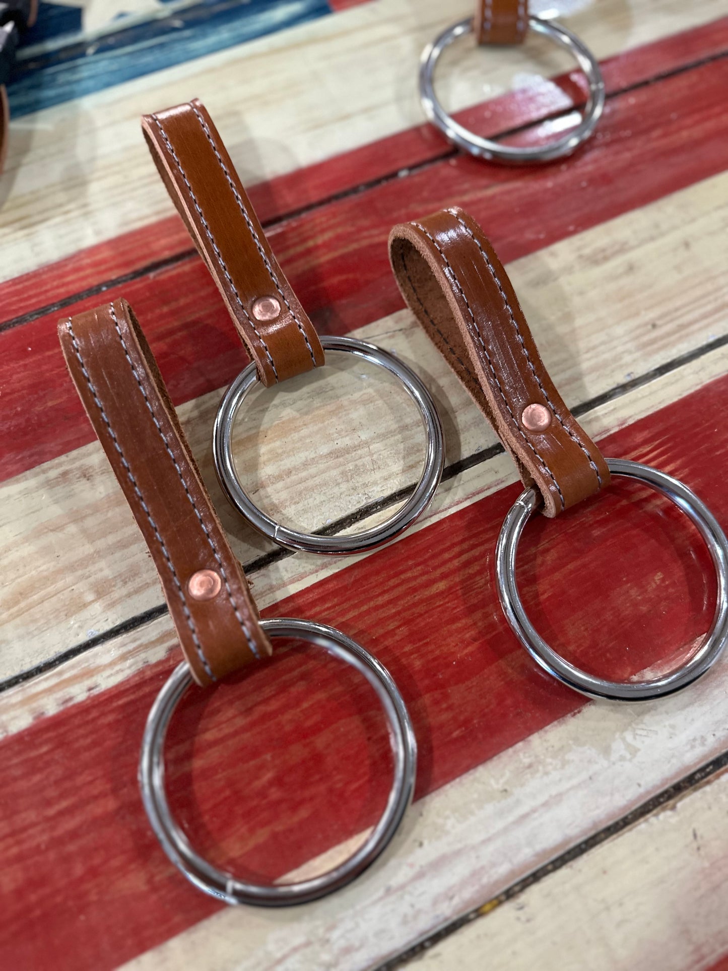 PRE ORDER - SADDLE BROWN LEATHER STITCHED EXTRICATION / TRUCK BELT