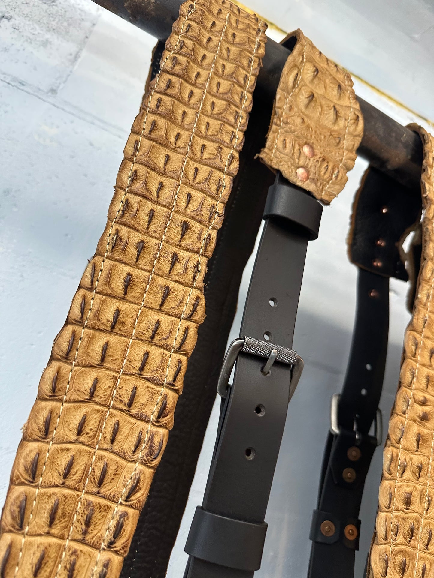 CUSTOM CROCODILE RADIO STRAP SET