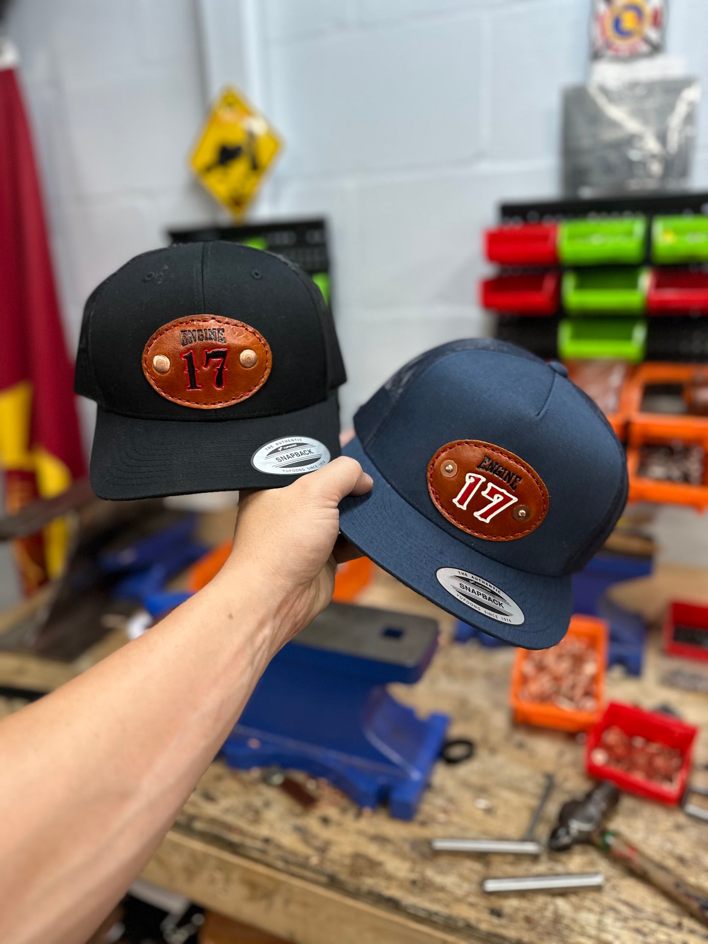 Custom Leather Patch Hats
