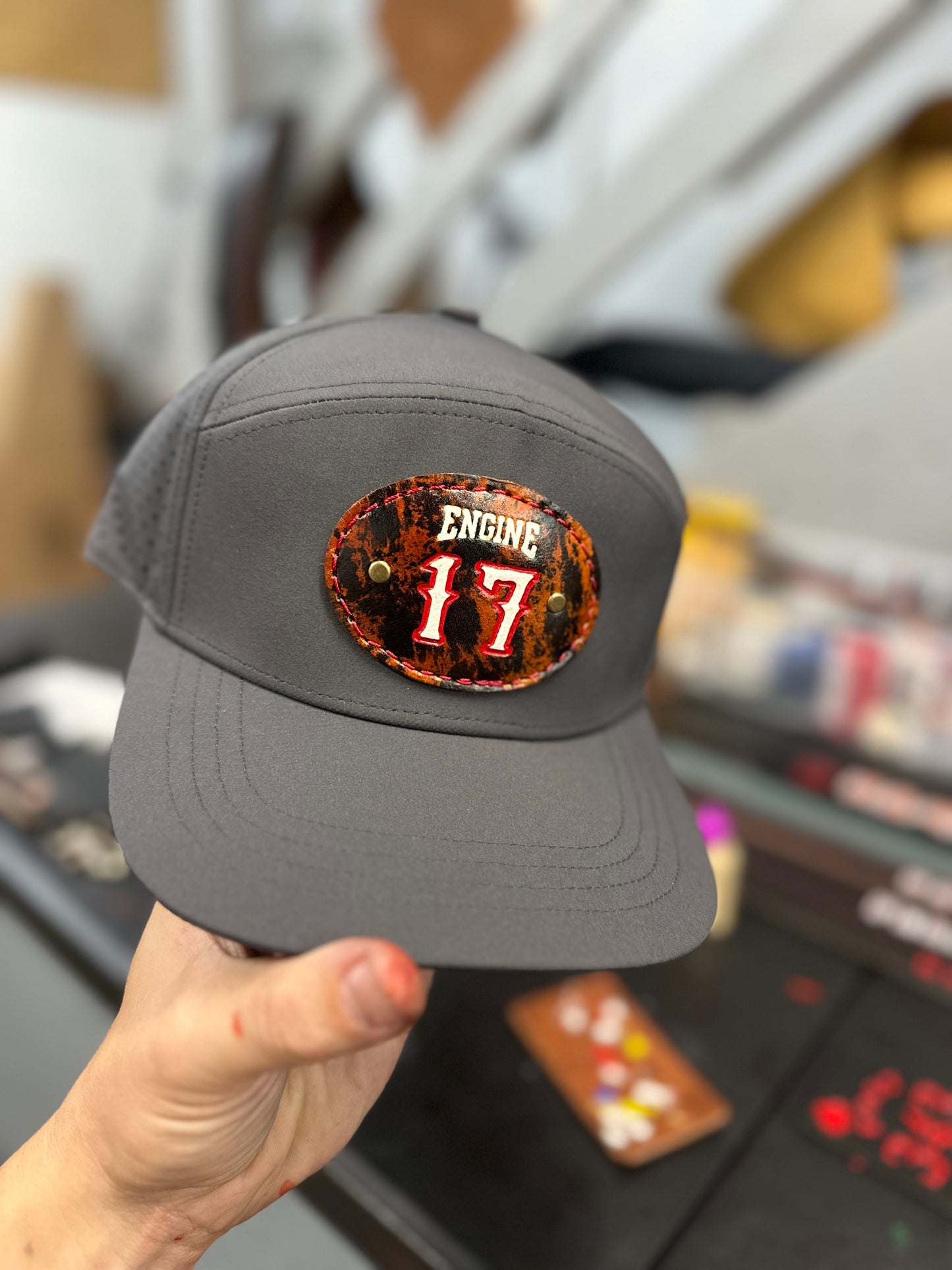Custom Leather Patch Hats