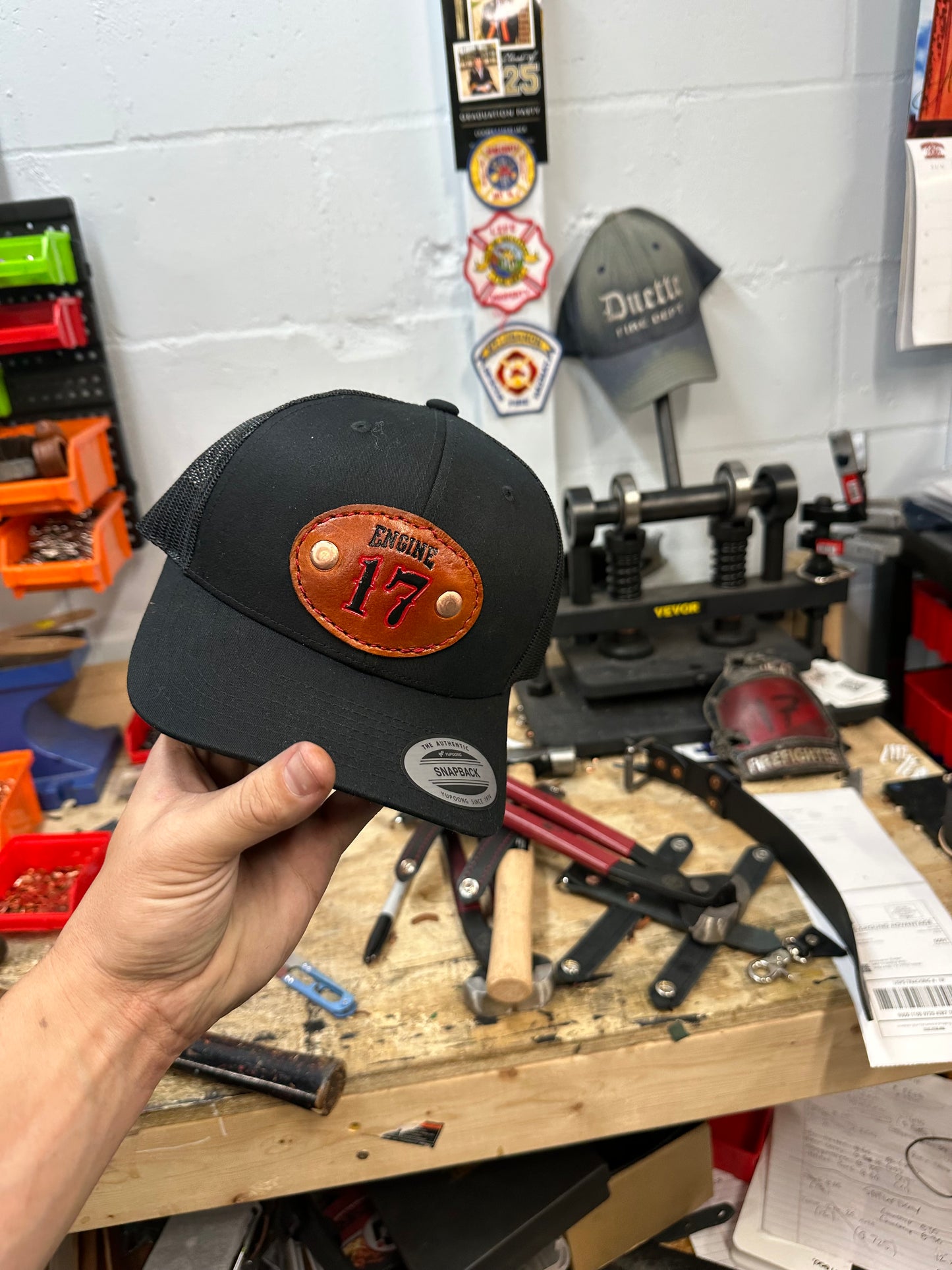 Custom Leather Patch Hats