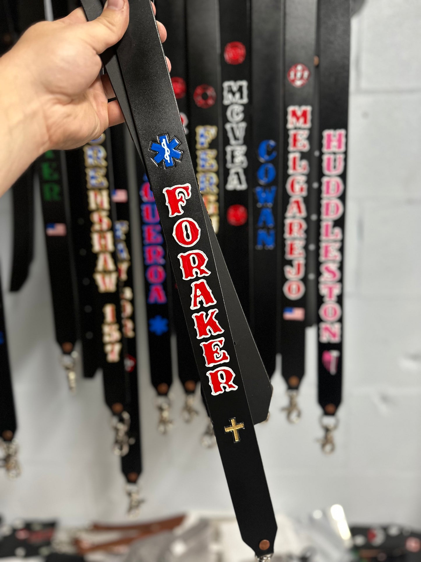 SEMI PRO” CUSTOM LEATHER RADIO STRAP