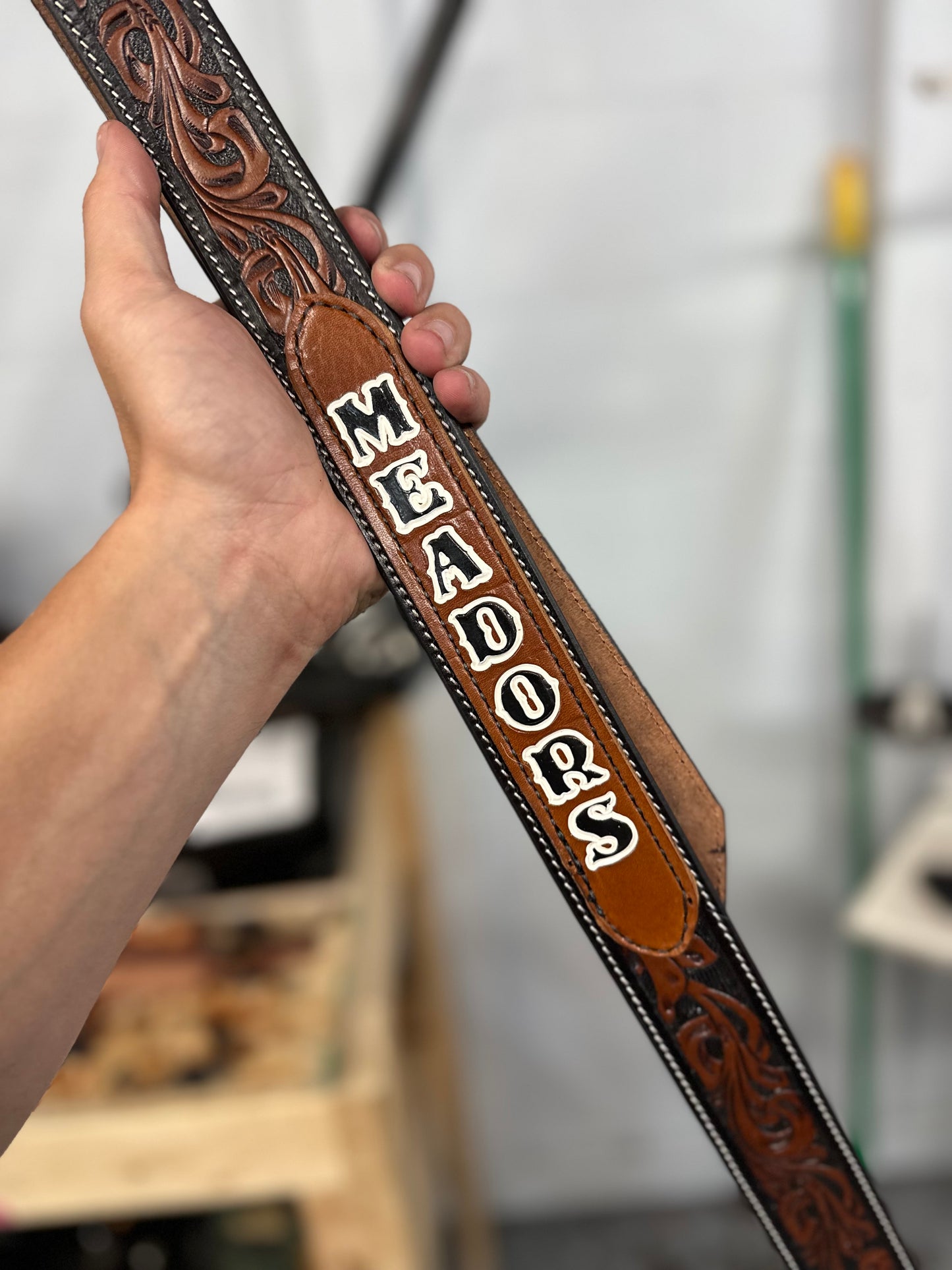 “NEW” TOOLED CUSTOM RADIO STRAP SET