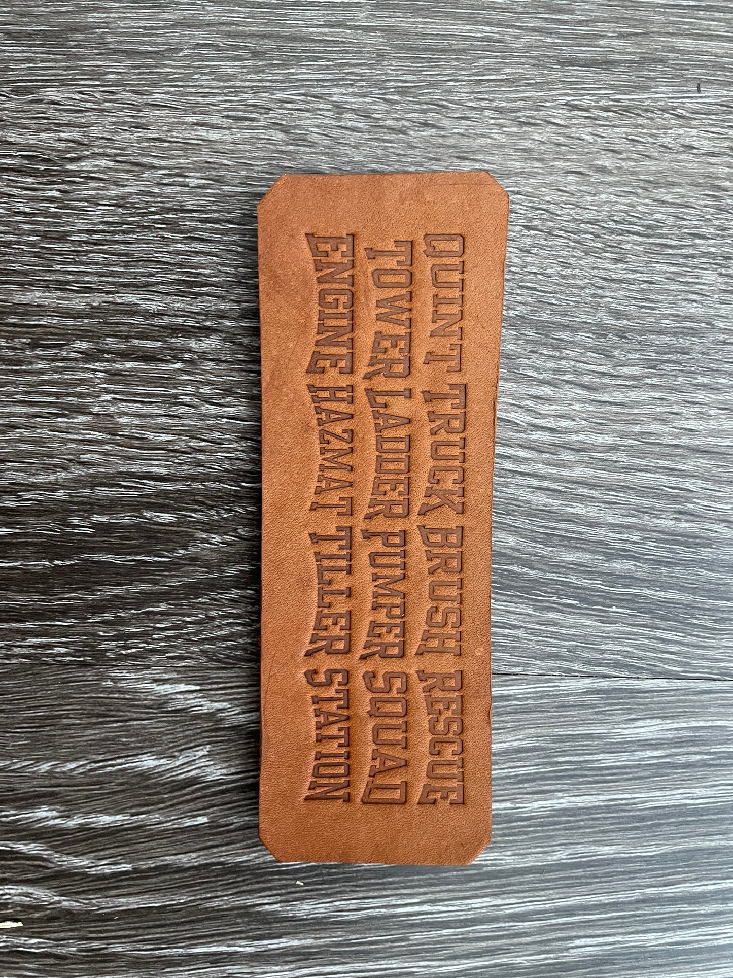 Custom leather belt buckle