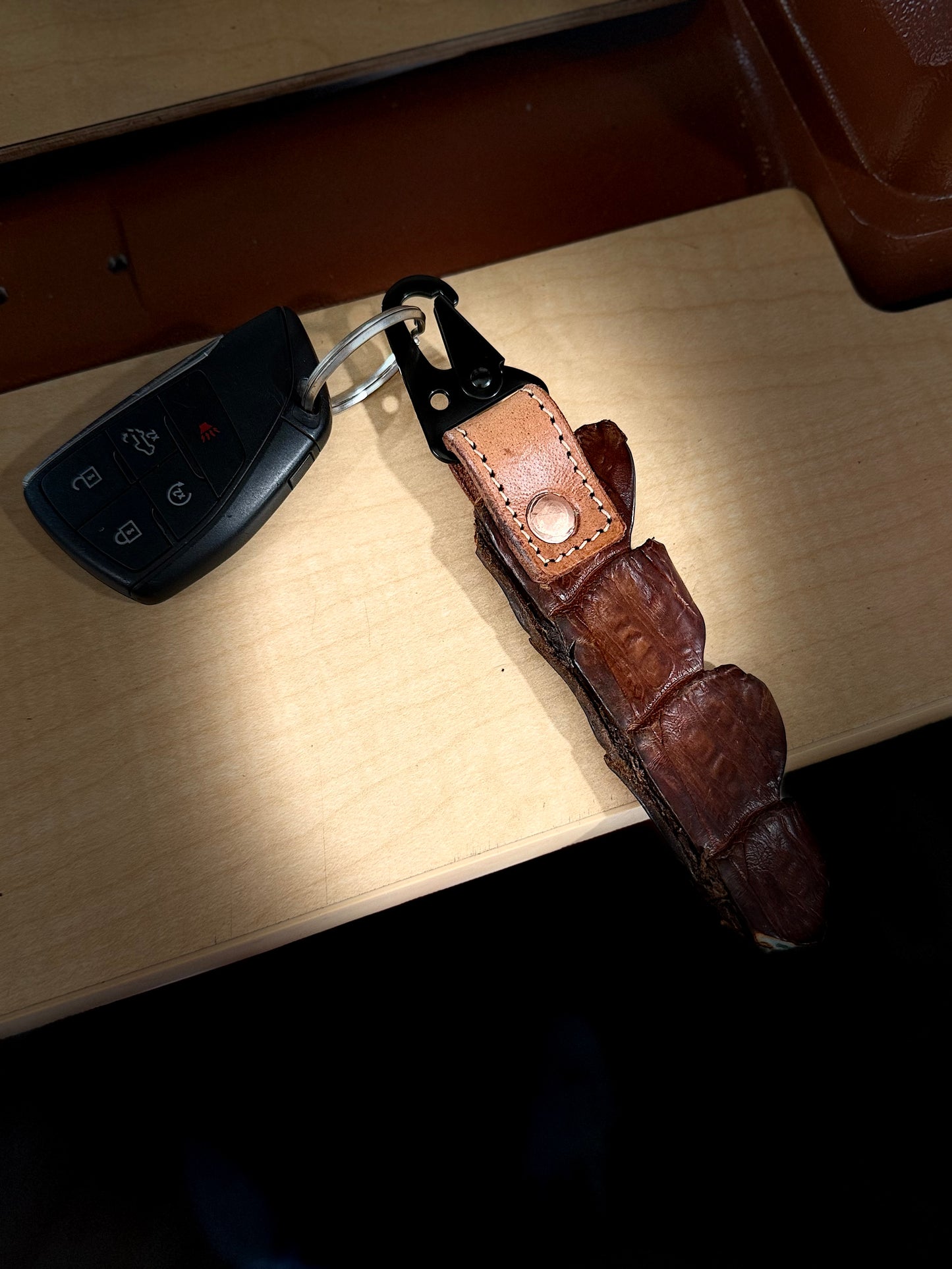 “Genuine” Crocodile Tail Keychain