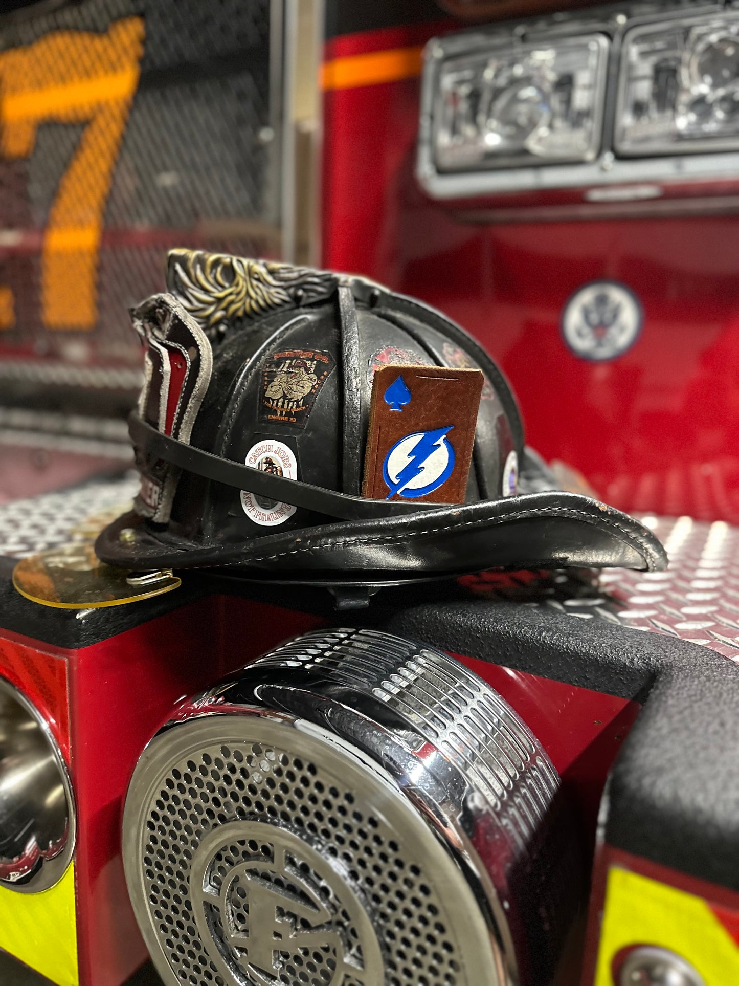 CUSTOM TEAM FIREFIGHTER HELMET CARDS