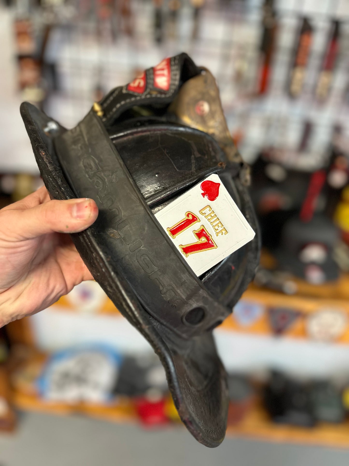 COLORED CUSTOM HELMET CARDS