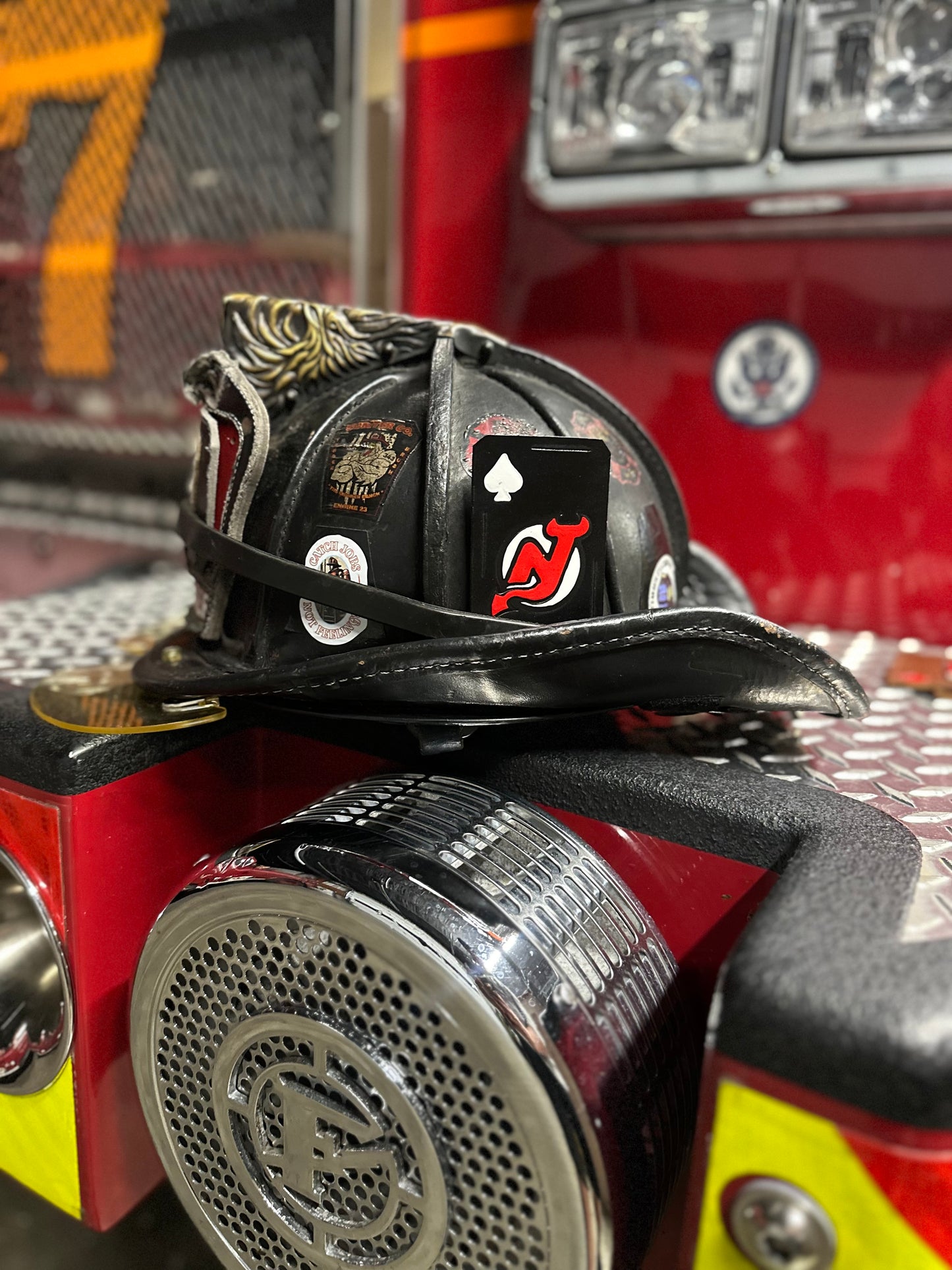 CUSTOM TEAM FIREFIGHTER HELMET CARDS