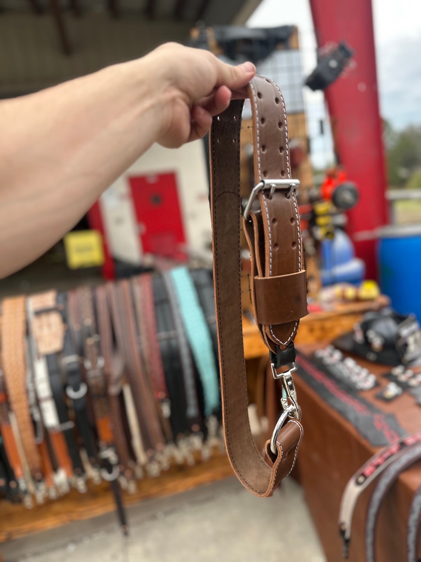 BROWN LEATHER - TRUCK BELT