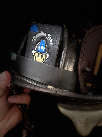 Catchin' Jobs - Leather Helmet Card