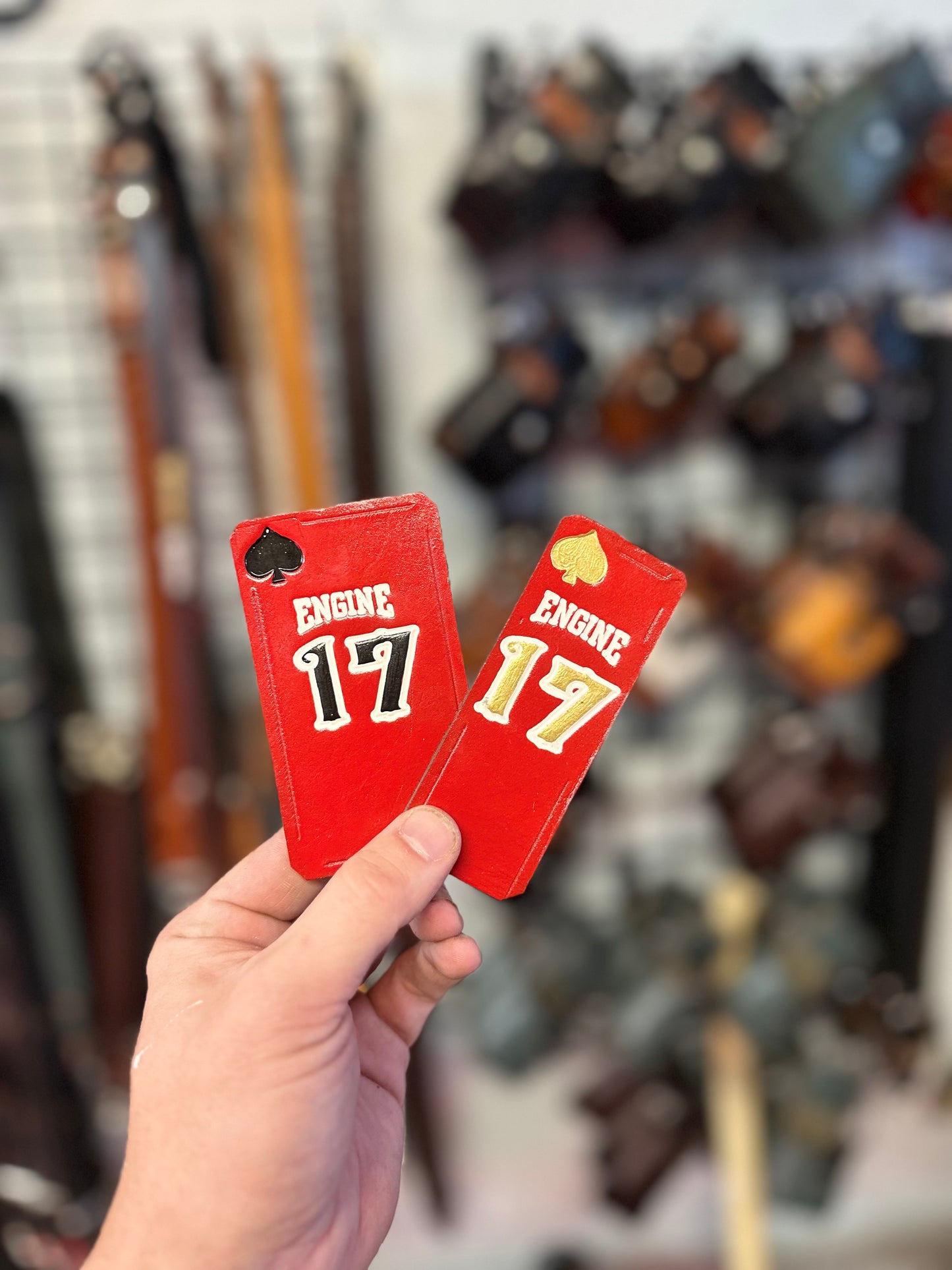 COLORED CUSTOM HELMET CARDS