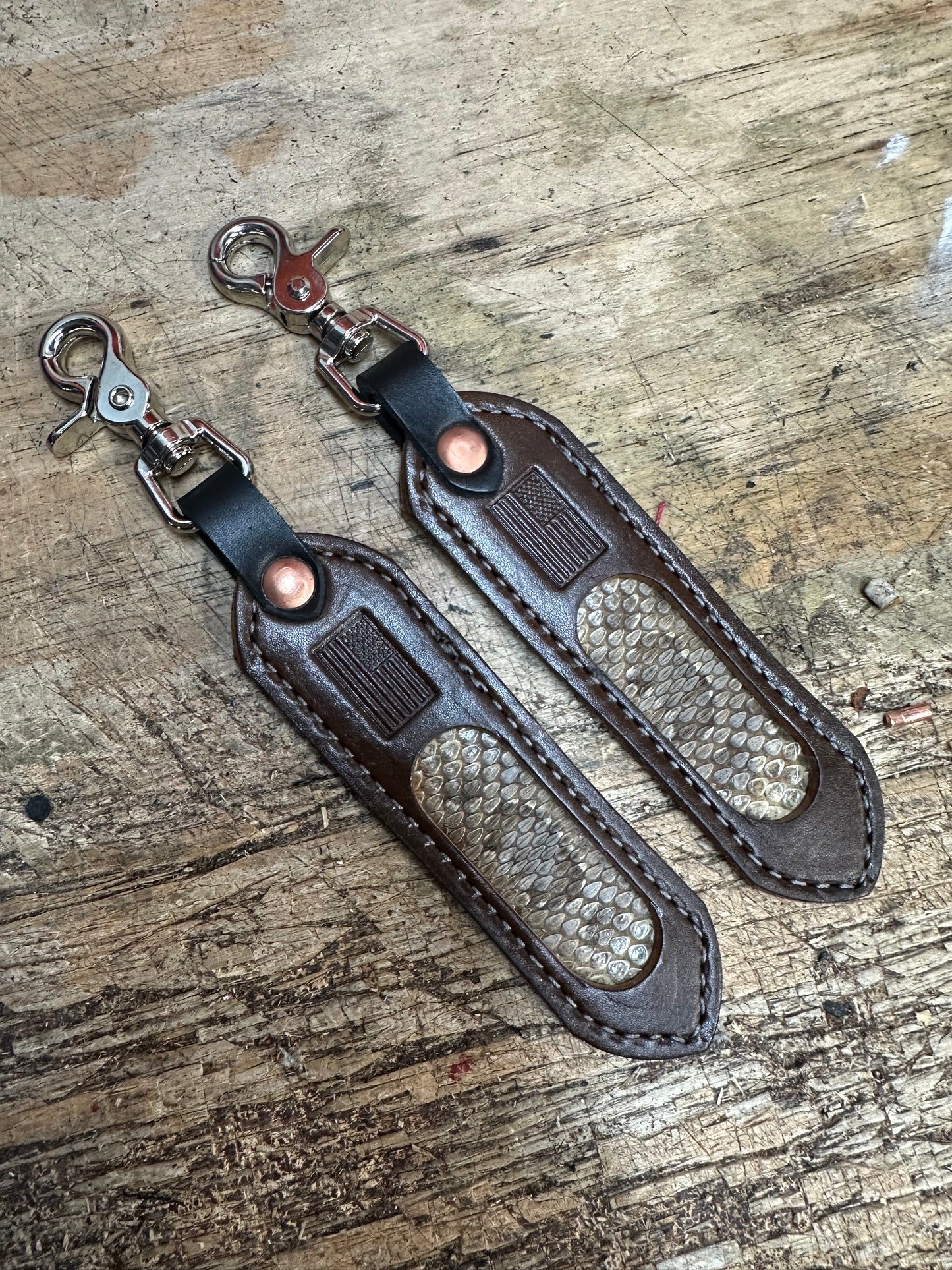 GENUINE RATTLE SNAKE KEYCHAIN