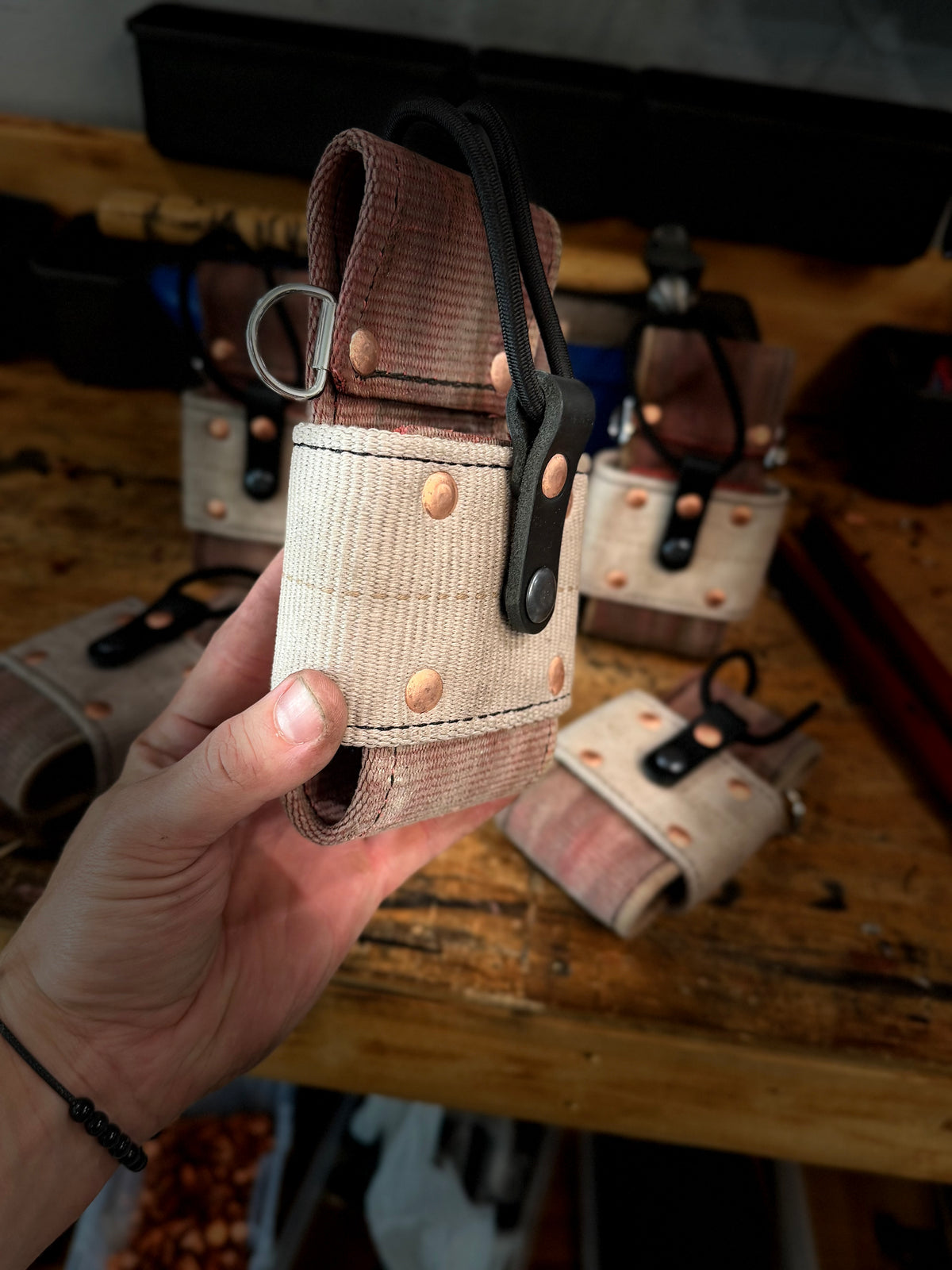 Genuine Fire Hose Radio Holder