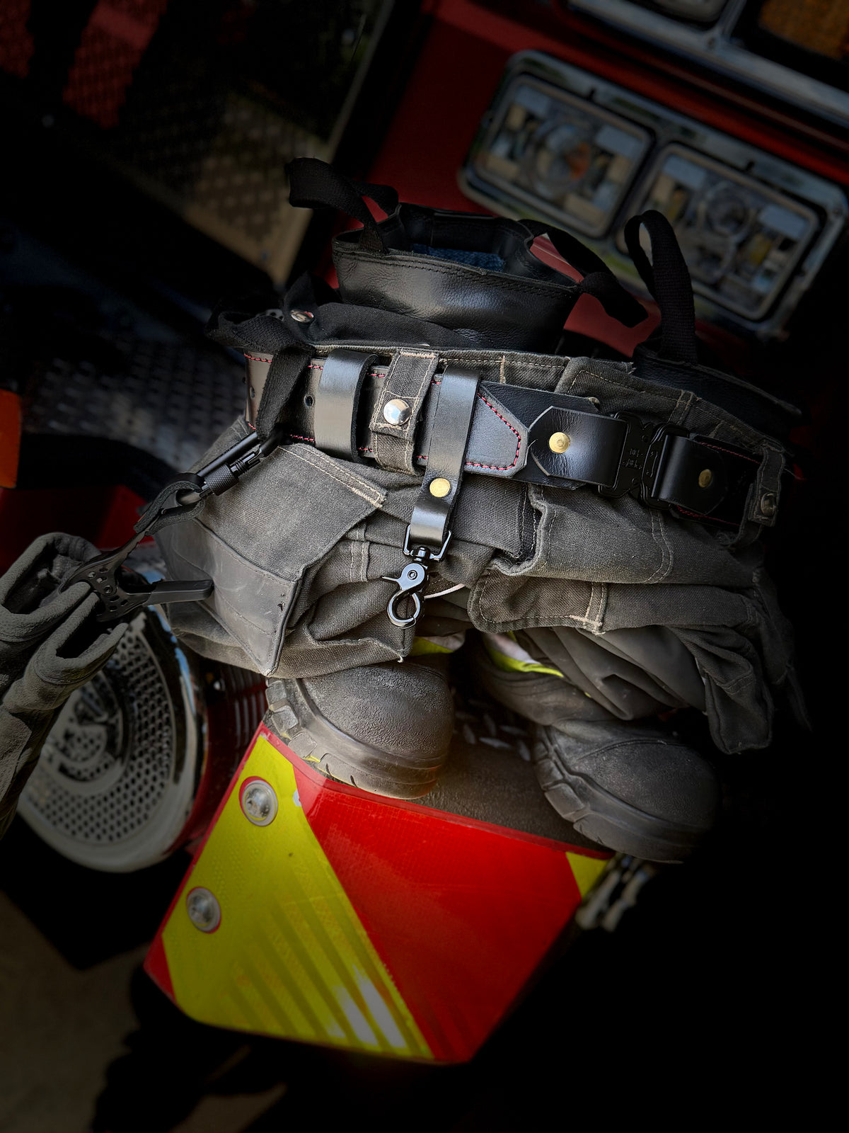 “THE IRONS” – Leather Truck - Extrication Belt