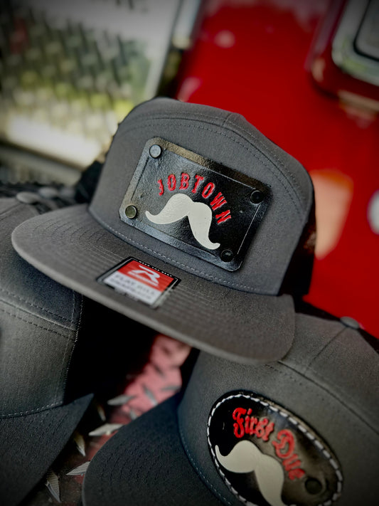 JOBTOWN & FIRST DUE LEATHER PATCH HATS