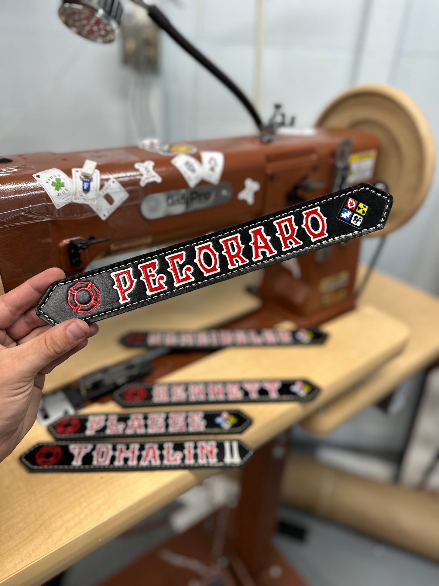 LEATHER GEAR LOCKER TAGS