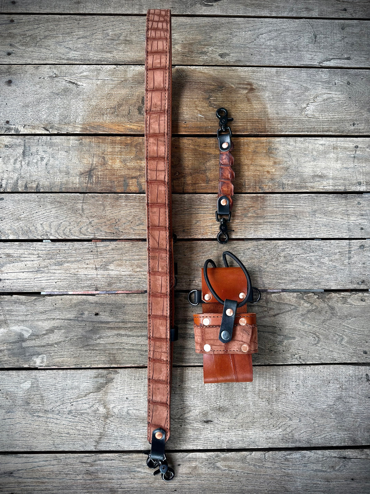 The Dust Gator | Genuine American Alligator Leather Radio Strap