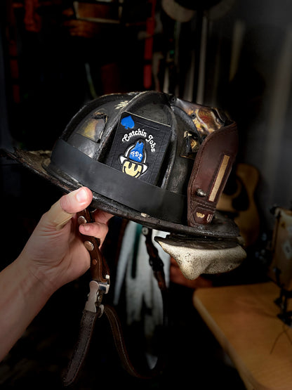 Catchin' Jobs - Leather Helmet Card
