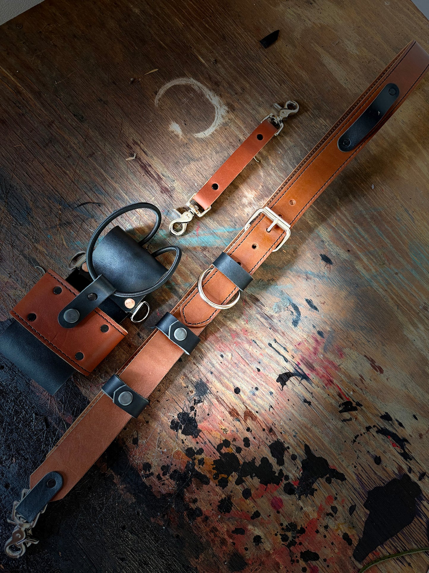 “HEAVY HITTER” TAN & BLACK SET