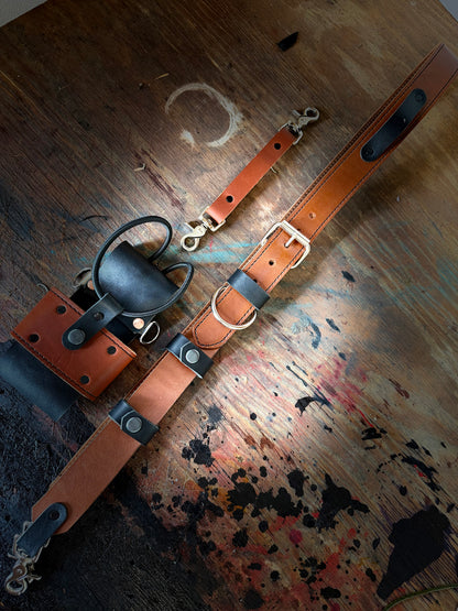 “HEAVY HITTER” TAN & BLACK SET