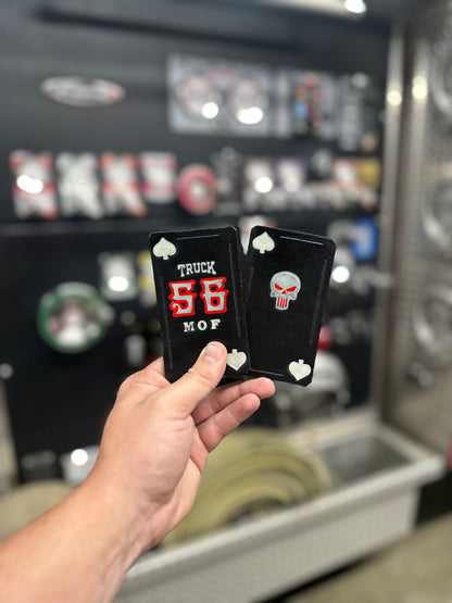 “The joker Glow In The Dark“ Custom Leather Helmet Cards