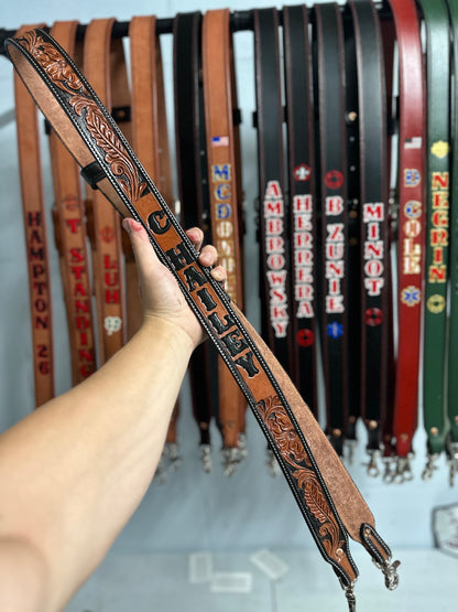 TOOLED CUSTOM RADIO STRAP SET NO. 2