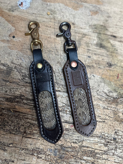 GENUINE RATTLE SNAKE KEYCHAIN