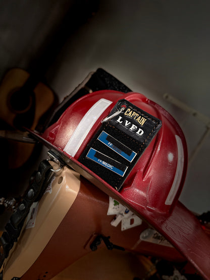 The Command Card | Custom Leather PAR Tag Holder