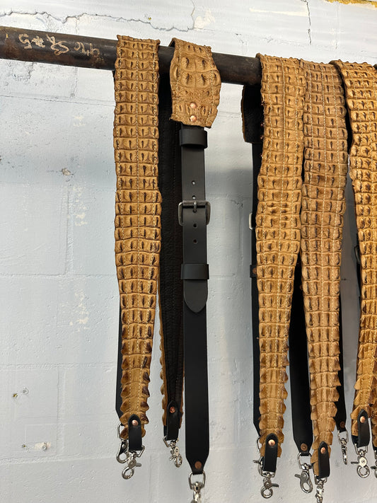 CUSTOM CROCODILE RADIO STRAP SET