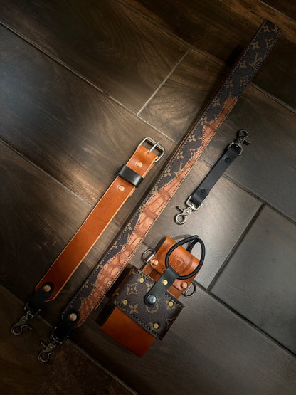 THE BAYOU BANDIT – Designer × Crocodile Radio Strap Set