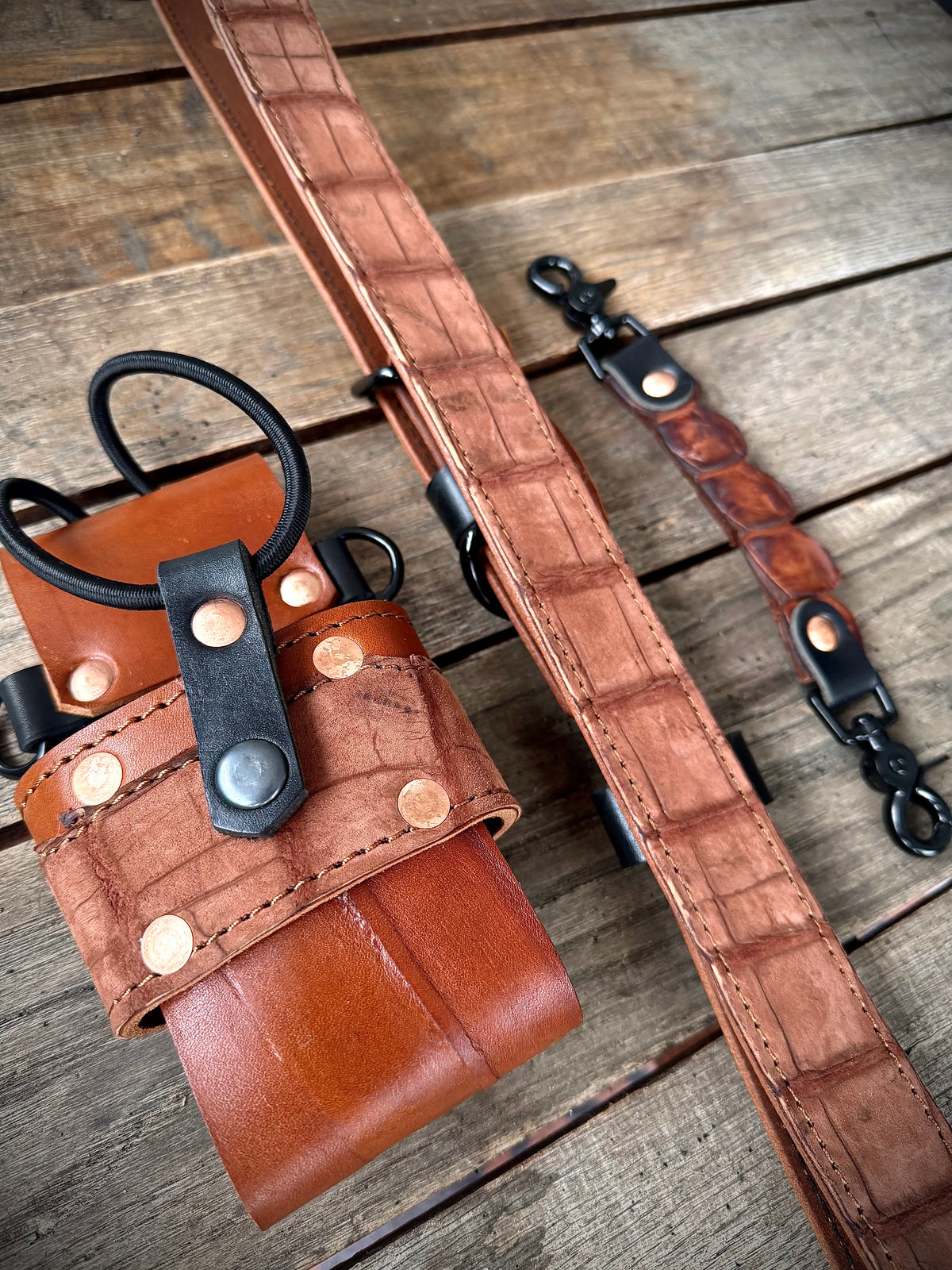 The Dust Gator | Genuine American Alligator Leather Radio Strap