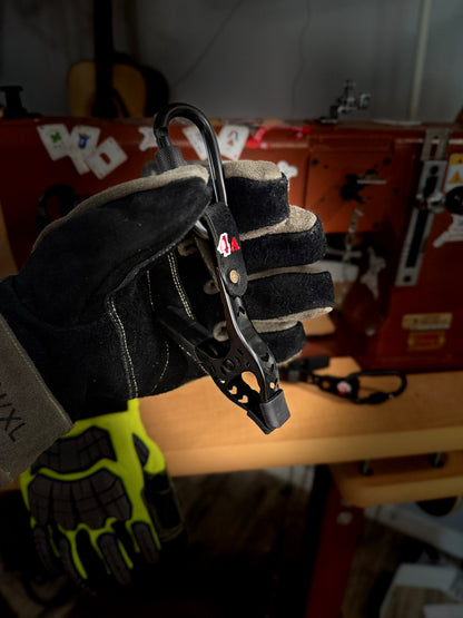 Custom - Locking Carabiner Glove Clip - Door Chock - black