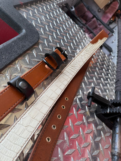 The Ghost - Genuine American Alligator Radio Strap | Bone Gator | Limited Edition