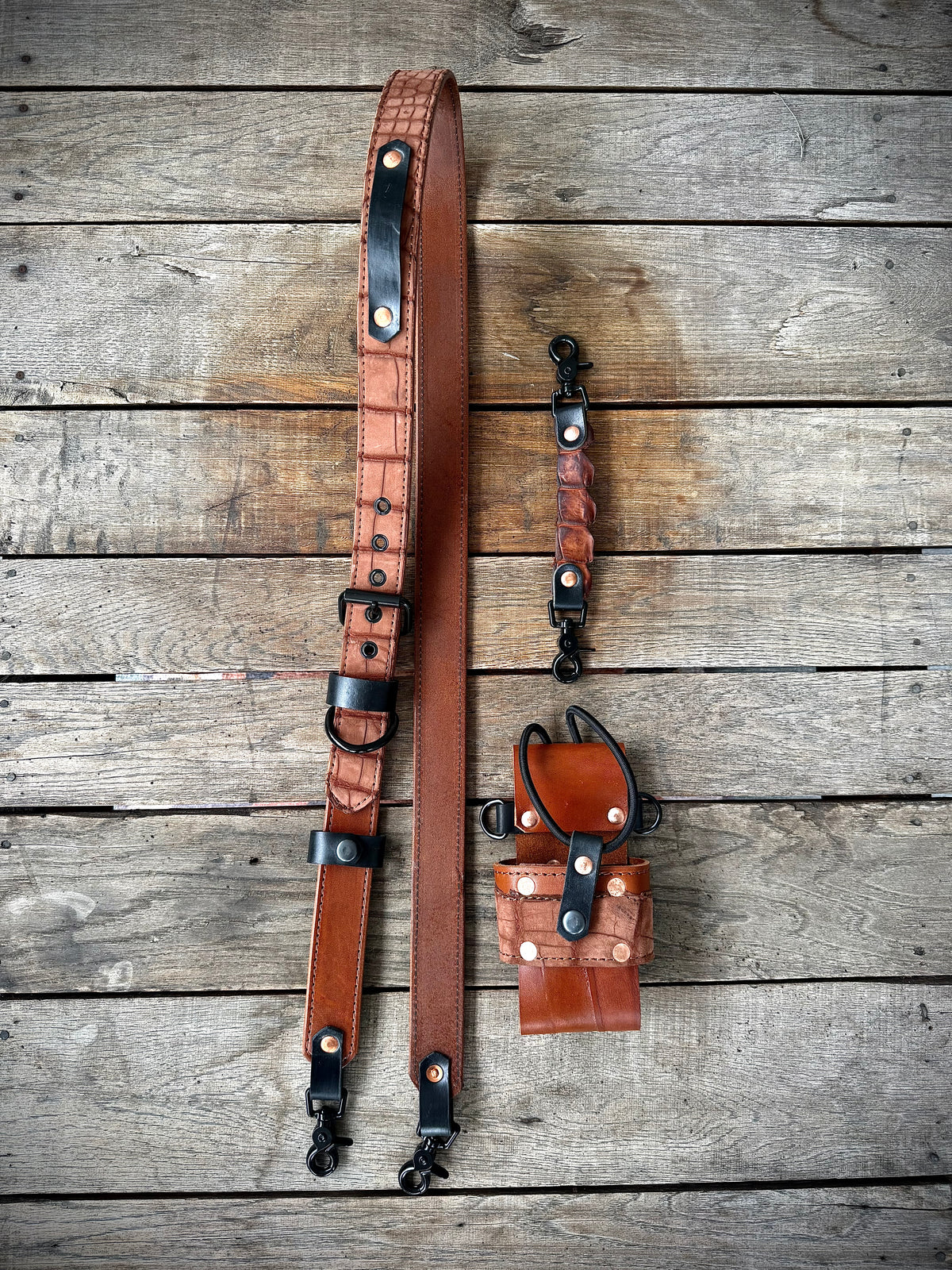 The Dust Gator | Genuine American Alligator Leather Radio Strap