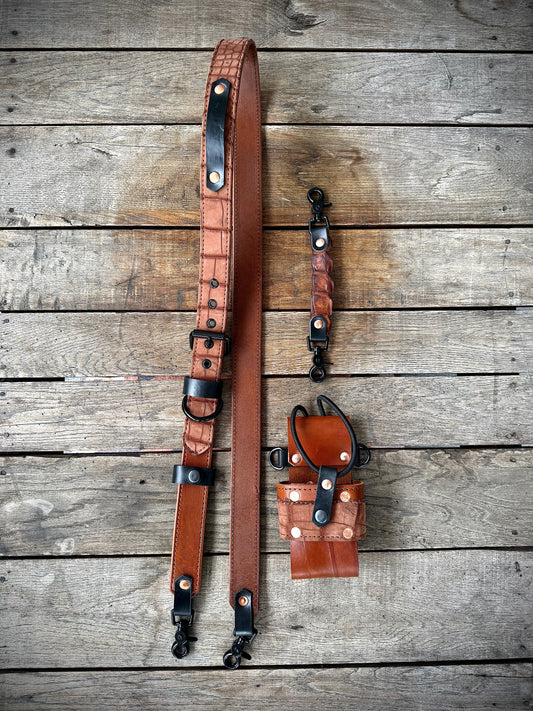 The Dust Gator | Genuine American Alligator Leather Radio Strap