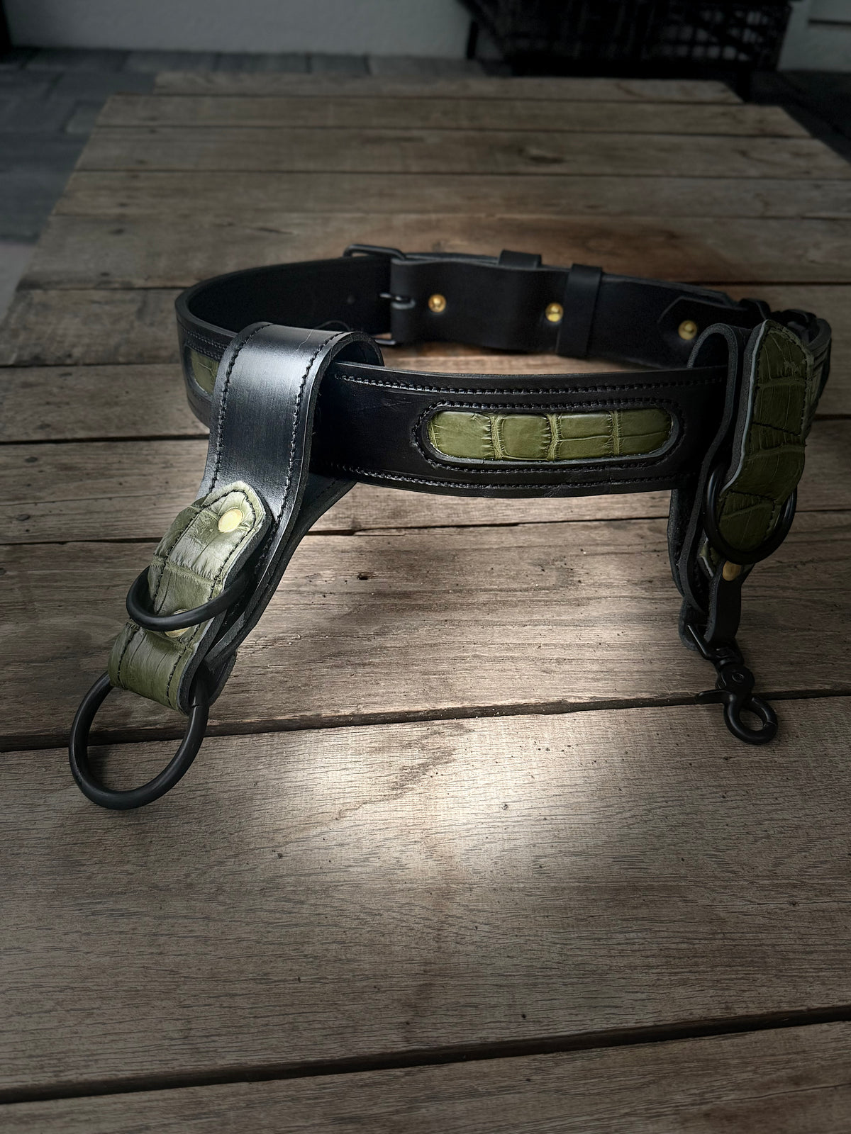 The “Swamp Beast” Genuine Gator Bunker Belt - Truck Belt
