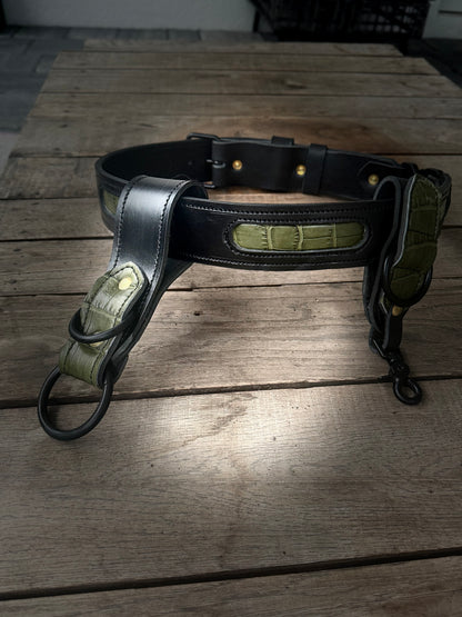 The “Swamp Beast” Genuine Gator Bunker Belt - Truck Belt